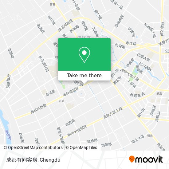 成都有间客房 map