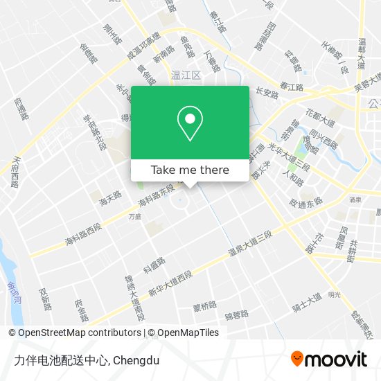 力伴电池配送中心 map