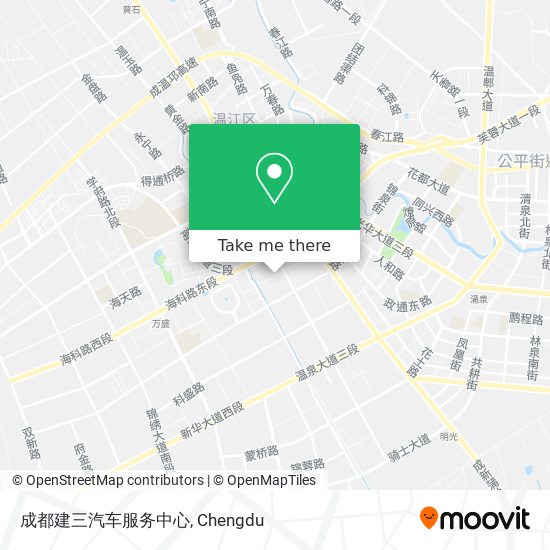 成都建三汽车服务中心 map