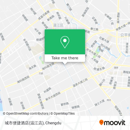 城市便捷酒店(温江店) map