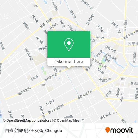 自煮空间鸭肠王火锅 map