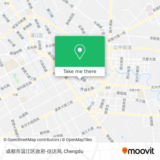 成都市温江区政府-信访局 map