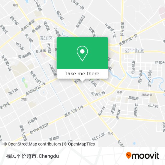 福民平价超市 map