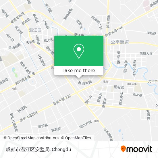 成都市温江区安监局 map