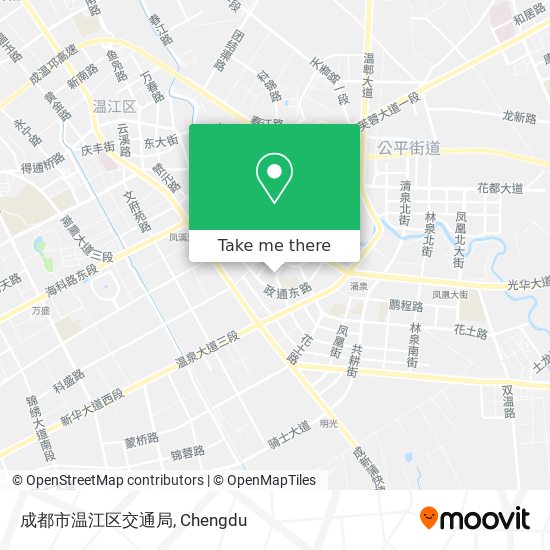 成都市温江区交通局 map