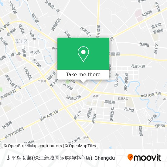 太平鸟女装(珠江新城国际购物中心店) map