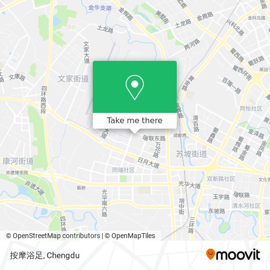 按摩浴足 map