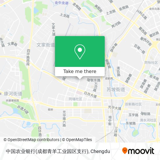 中国农业银行(成都青羊工业园区支行) map