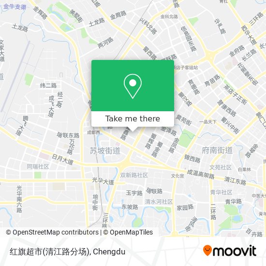红旗超市(清江路分场) map