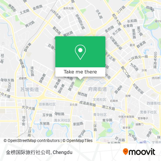 金榜国际旅行社公司 map