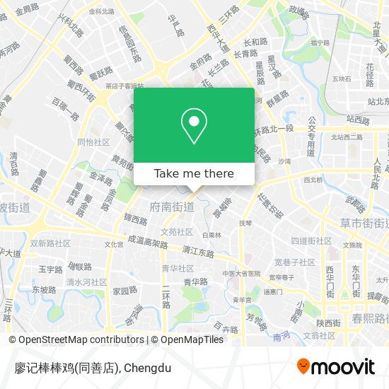 廖记棒棒鸡(同善店) map