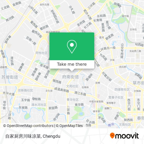 自家厨房川味凉菜 map