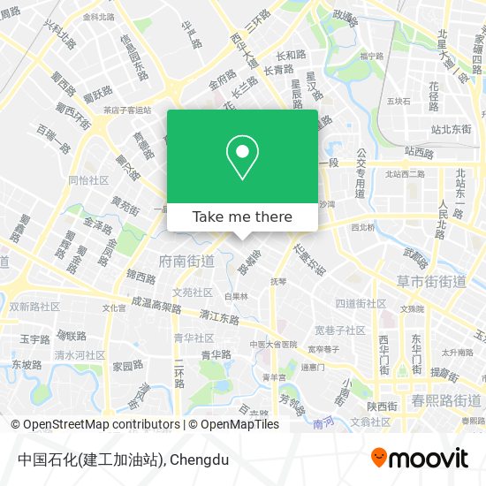 中国石化(建工加油站) map