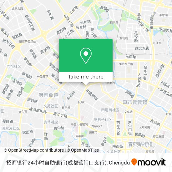 招商银行24小时自助银行(成都营门口支行) map