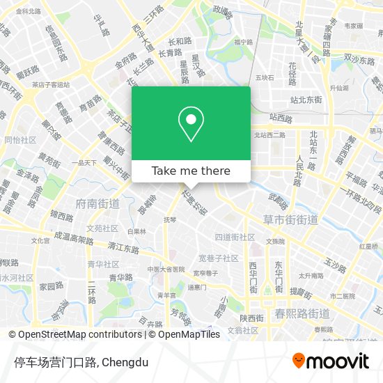 停车场营门口路 map