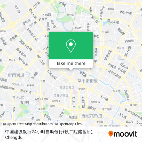 中国建设银行24小时自助银行(铁二院储蓄所) map