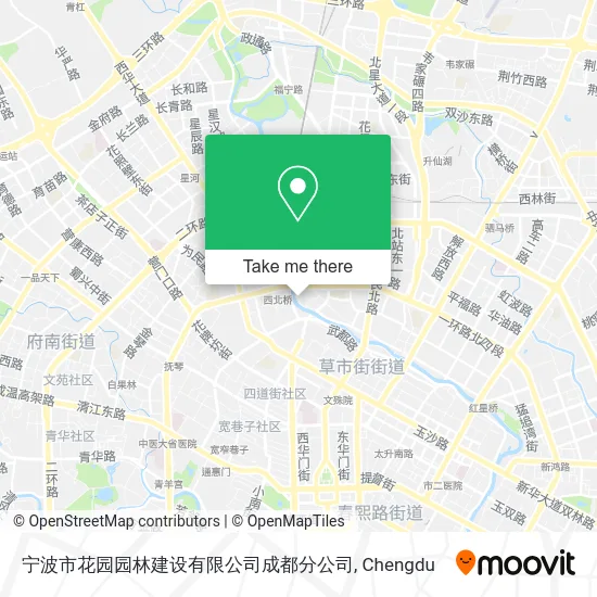 宁波市花园园林建设有限公司成都分公司 map