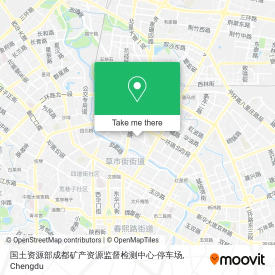 国土资源部成都矿产资源监督检测中心-停车场 map