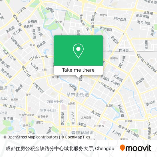 成都住房公积金铁路分中心城北服务大厅 map