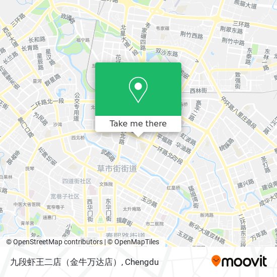 九段虾王二店（金牛万达店） map