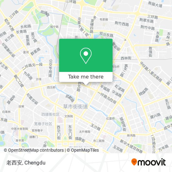 老西安 map