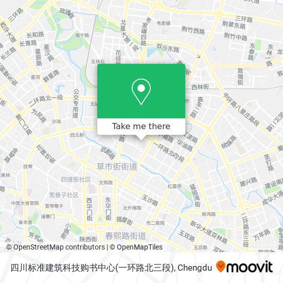 四川标准建筑科技购书中心(一环路北三段) map