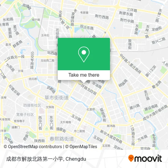 成都市解放北路第一小学 map