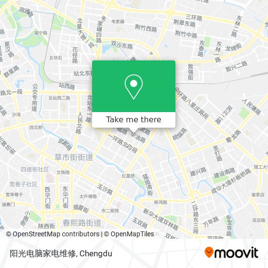 阳光电脑家电维修 map
