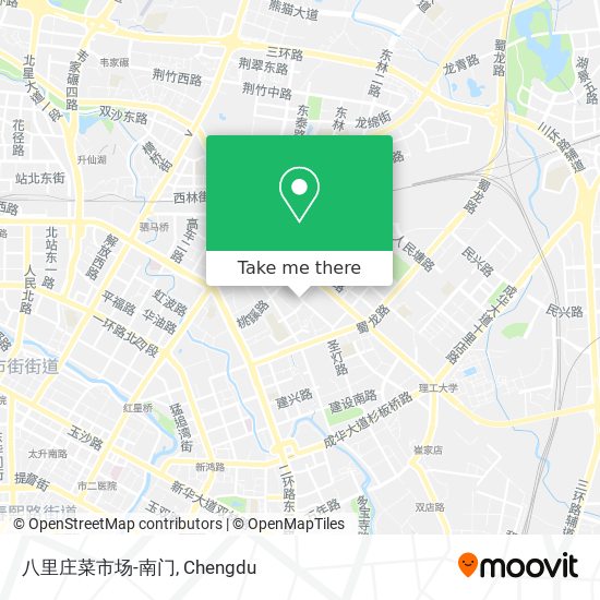八里庄菜市场-南门 map