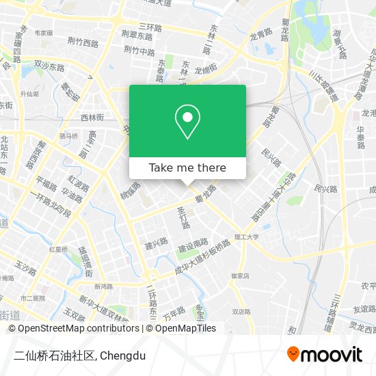 二仙桥石油社区 map