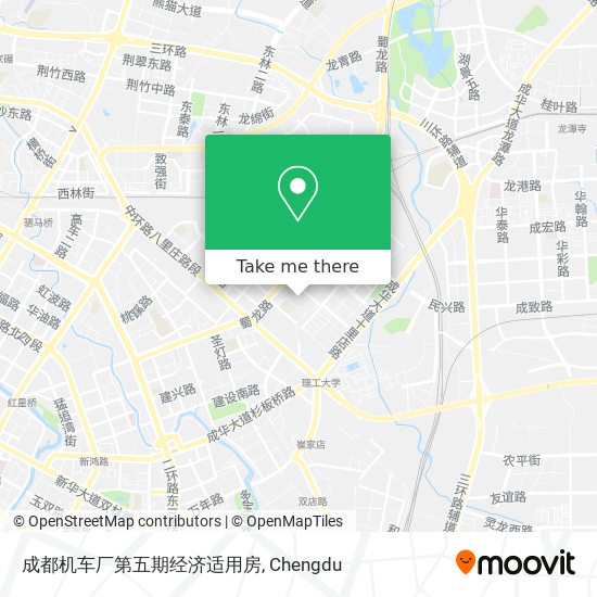 成都机车厂第五期经济适用房 map