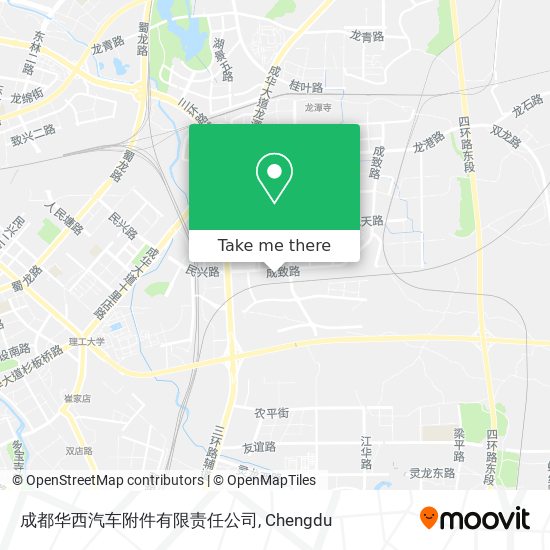 成都华西汽车附件有限责任公司 map