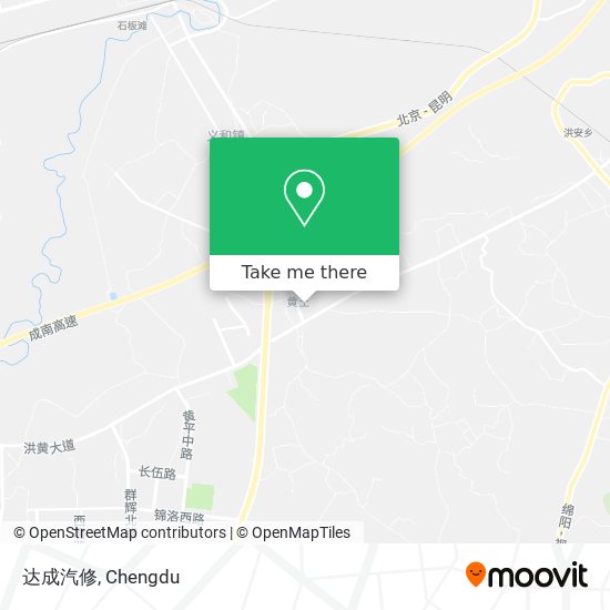 达成汽修 map