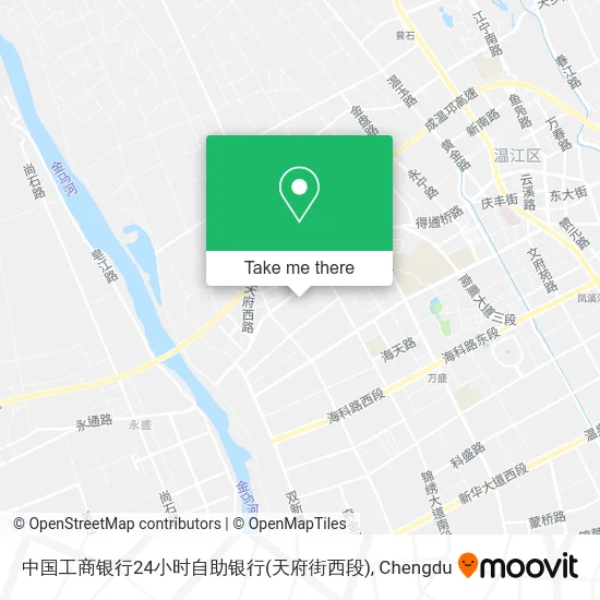 中国工商银行24小时自助银行(天府街西段) map