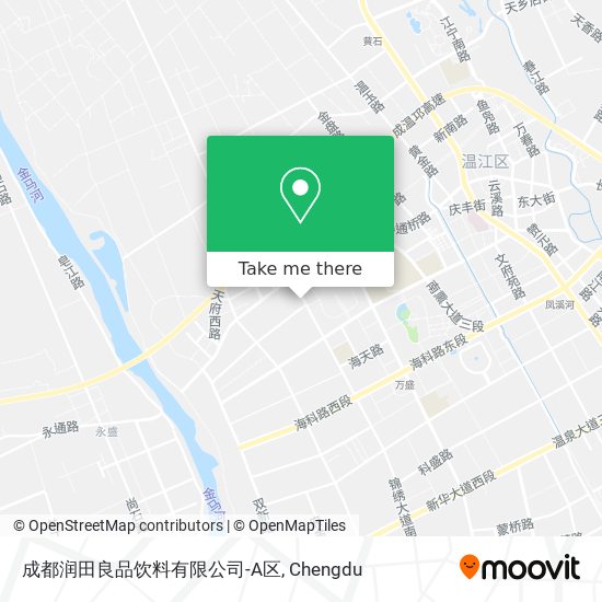 成都润田良品饮料有限公司-A区 map