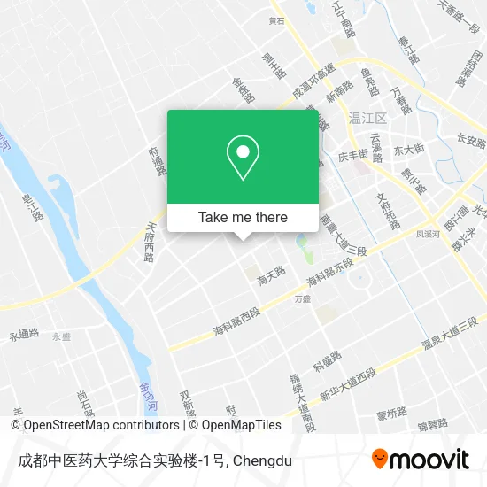 成都中医药大学综合实验楼-1号 map