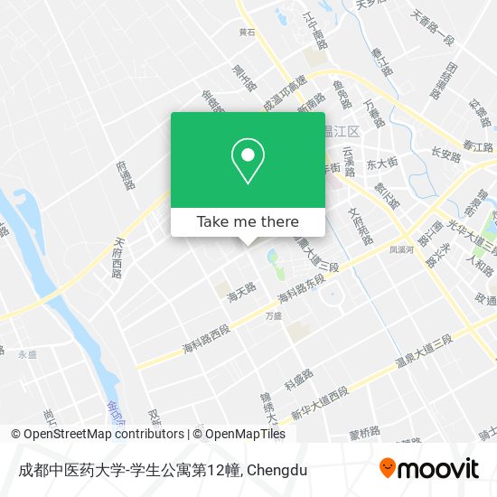 成都中医药大学-学生公寓第12幢 map