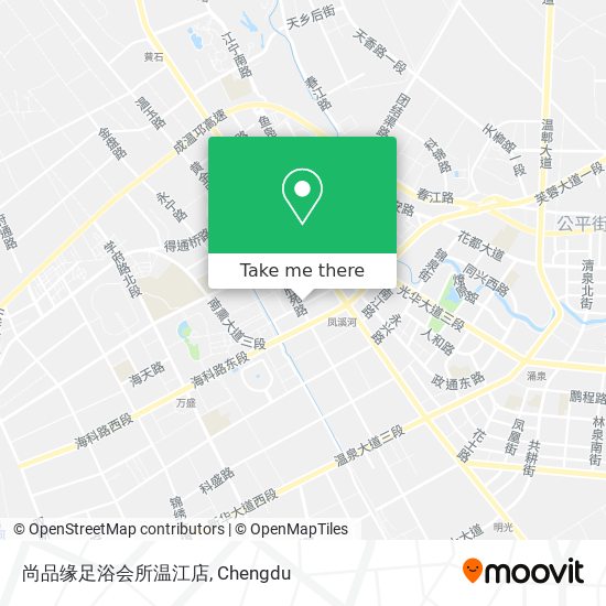尚品缘足浴会所温江店 map