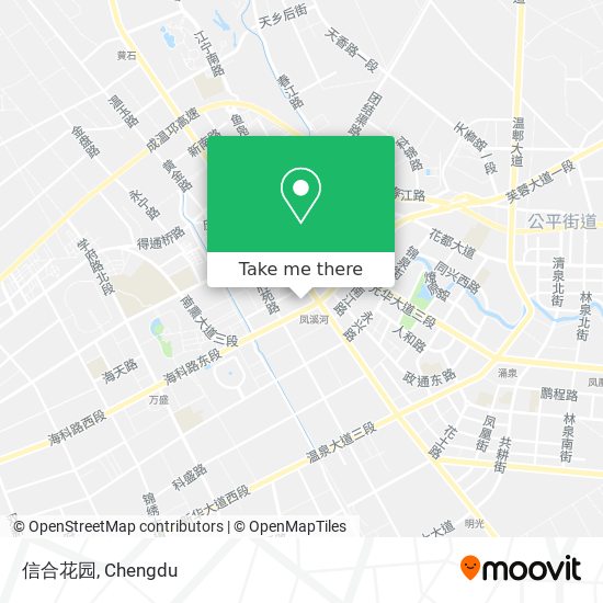 信合花园 map
