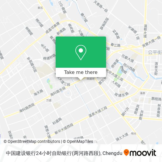 中国建设银行24小时自助银行(两河路西段) map