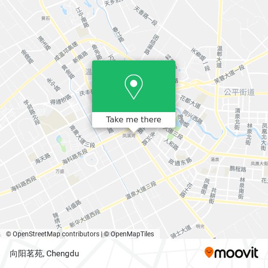向阳茗苑 map