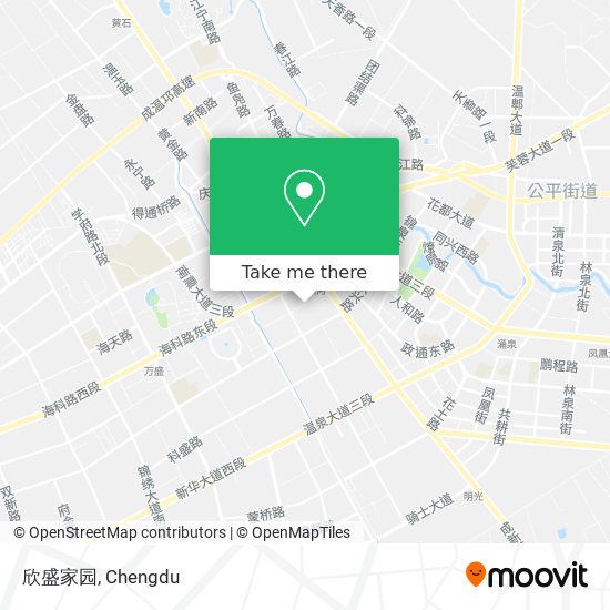 欣盛家园 map