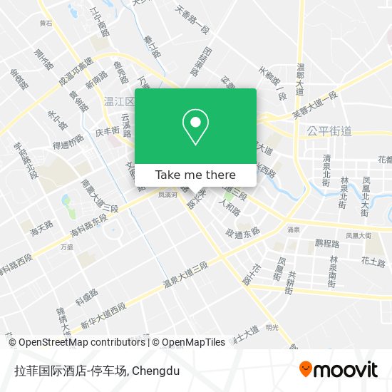 拉菲国际酒店-停车场 map