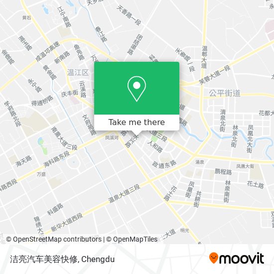 洁亮汽车美容快修 map