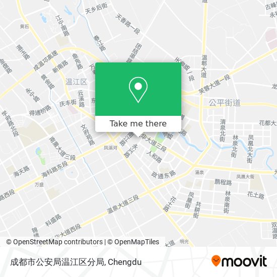 成都市公安局温江区分局 map