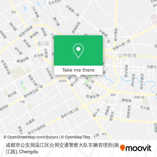 成都市公安局温江区分局交通警察大队车辆管理所(南江路) map