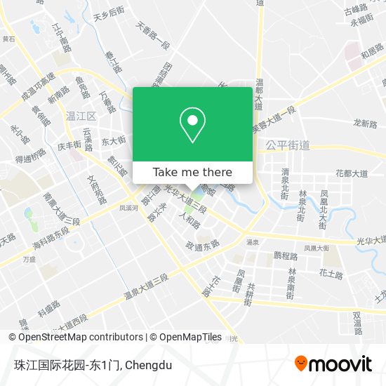 珠江国际花园-东1门 map