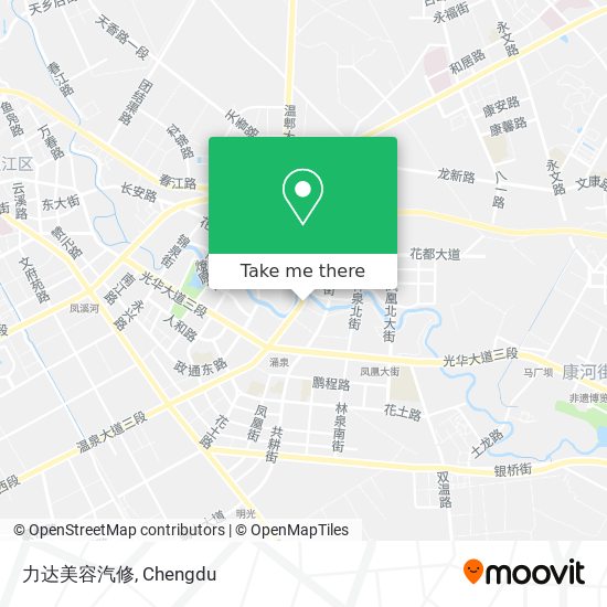 力达美容汽修 map