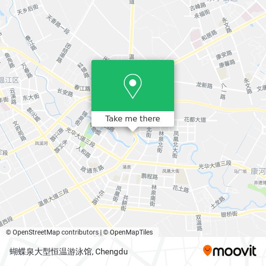 蝴蝶泉大型恒温游泳馆 map