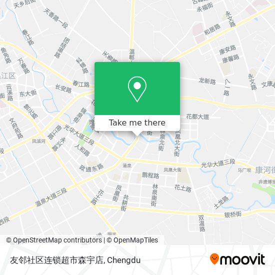 友邻社区连锁超市森宇店 map